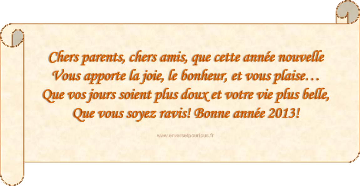 BONNE ANNEE 2013