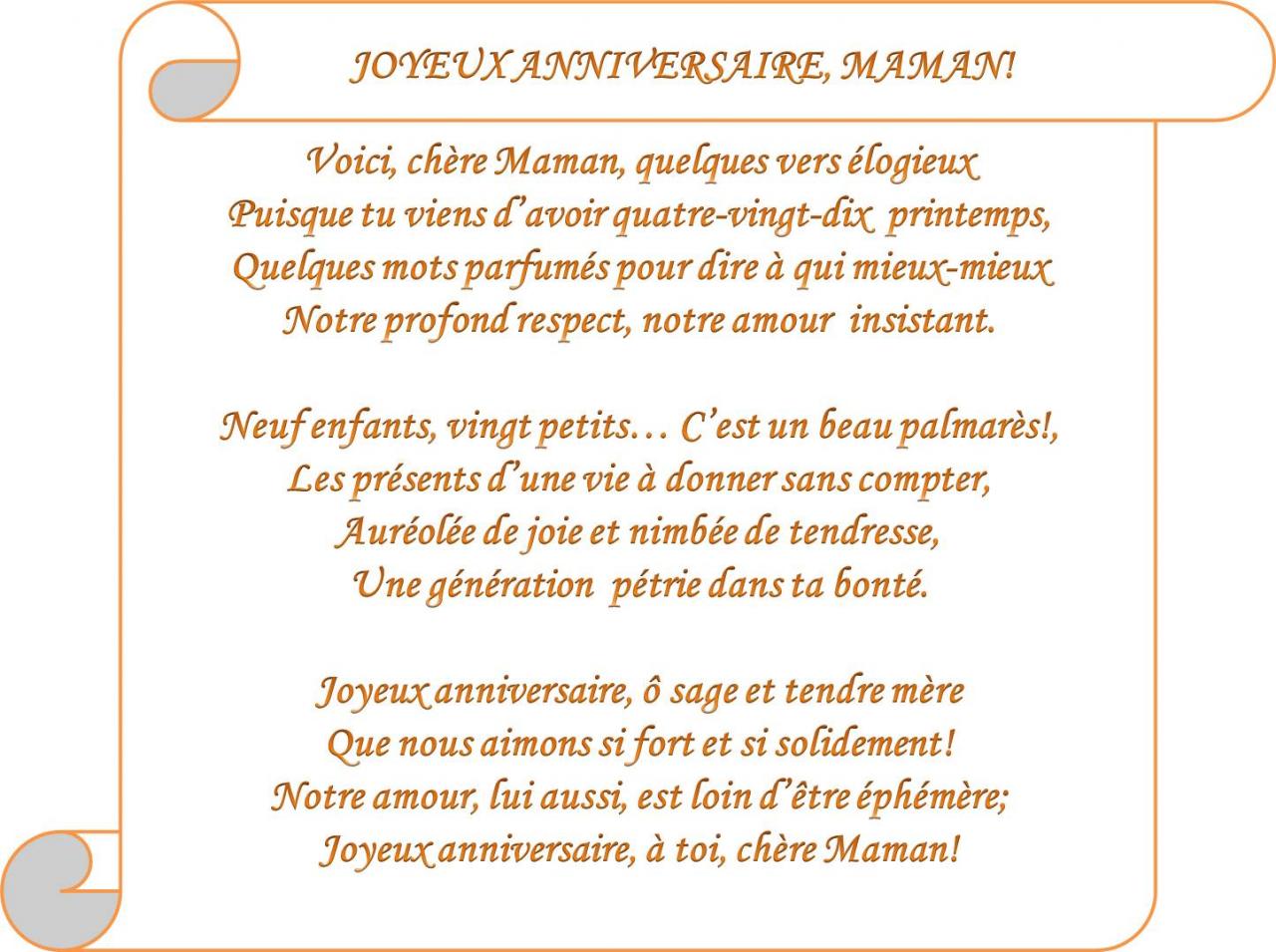 JOYEUX ANNIVERSAIRE, MAMAN