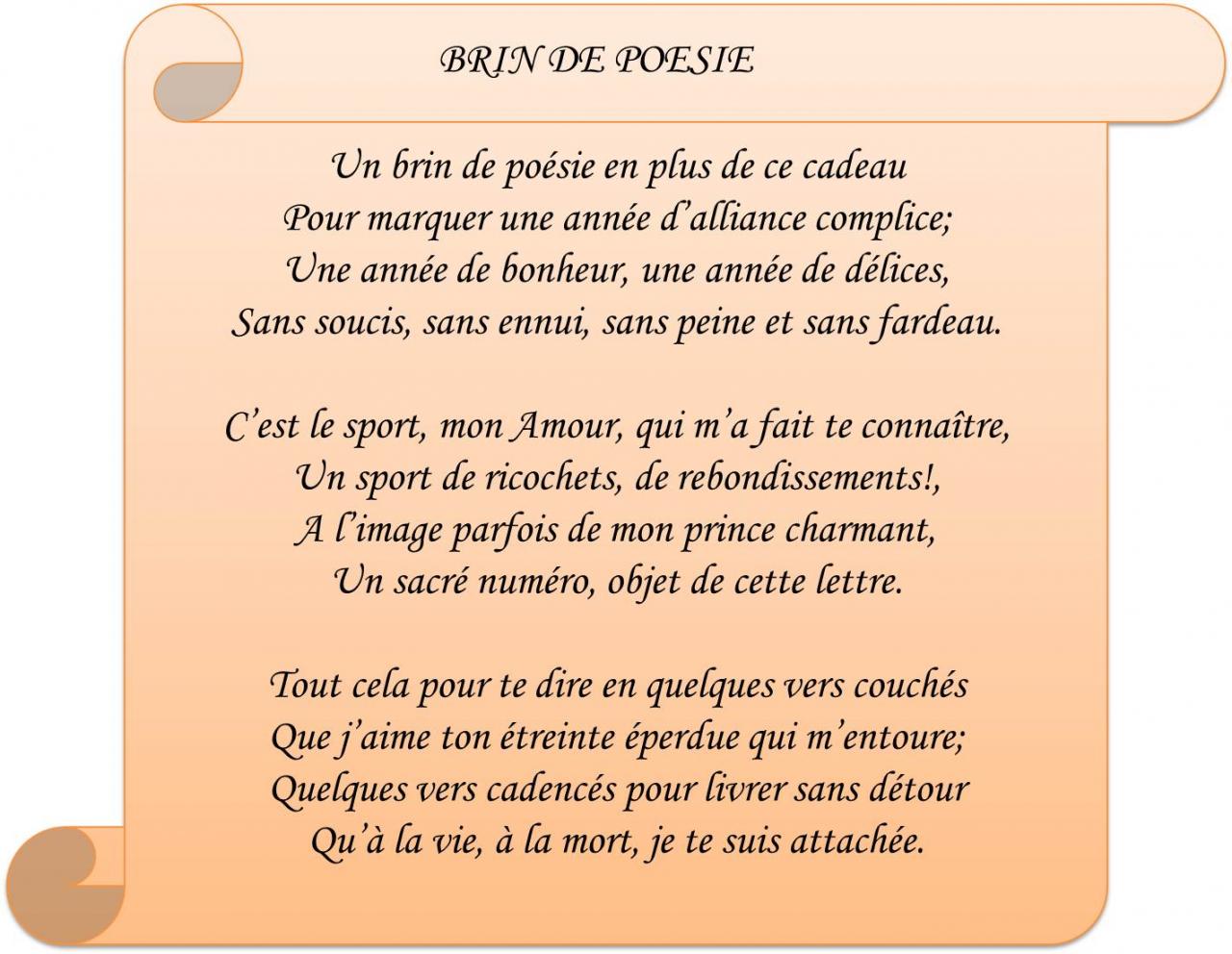 UN BRIN DE POESIE